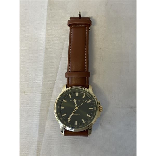 PERRY/ ELLIS SOLAR POWER WRIST WATCH WORKING IN GOOD CONDITION