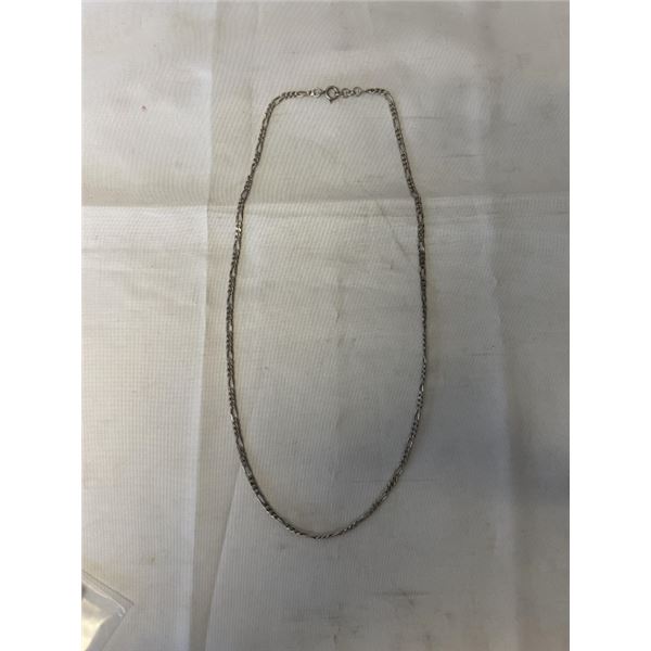 925 STERLING SILVER CHAIN NECKLACE MARKED 925 20" LENGTH