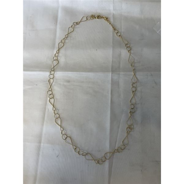 EXTRA LENGTH GOLD PLATED TALBOTS NECKLACE 33" LENGTH