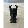 Image 1 : VINTAGE HAND CARVED DARK GREEN JADE STANDING BHUDDA ORNAMENT