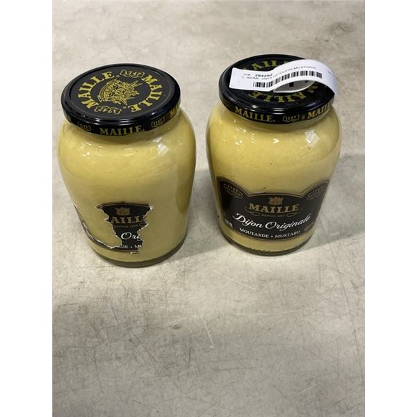 2  800ML JARS OF DIJON MUSTARD