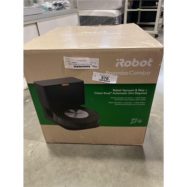 IROBOT ROOMBA J7PLUS ROBOT VACUUM WORKING