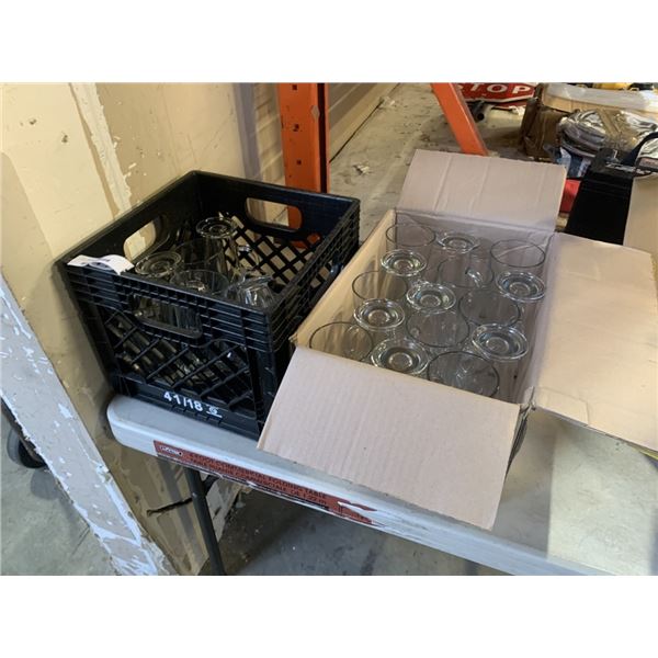 2 BOXES OF GLASSWARE