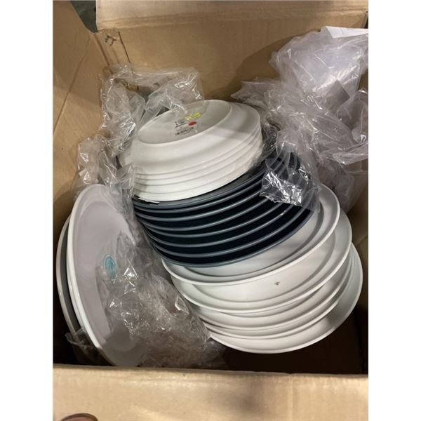 NEW MARTHA STEWART PLATES, A COUPLE HAVE CHIP MARKS