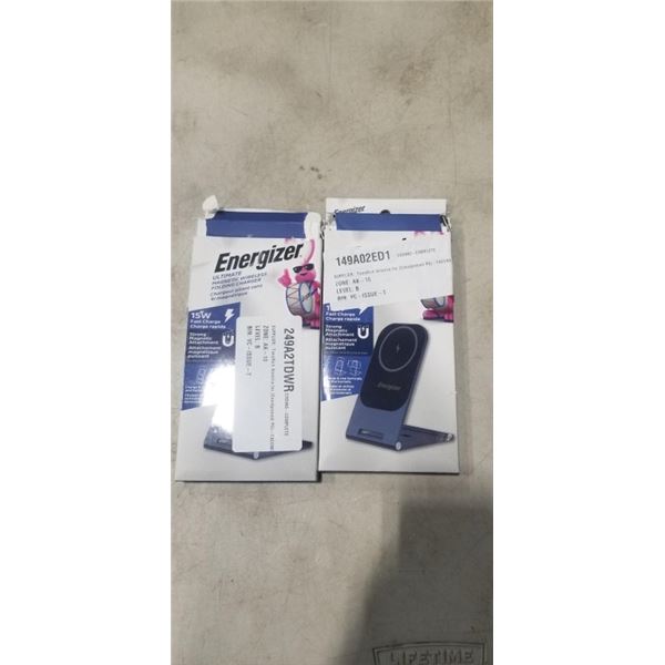 2 ENERGIZER ULTIMATE MAGNETIC WIRELESS FOLDING CHARGERS