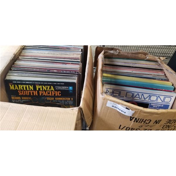 2 BOXES OF ASSORTED RECORDS