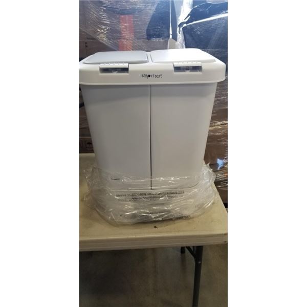 NEW STEP N SORT 40L DUAL GARBAGE BIN
