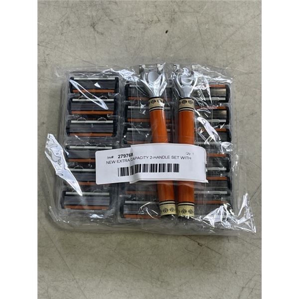 NEW EXTRA CAPACITY 2-HANDLE SET WITH 36 REPLACEMENT BLADES