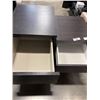 Image 3 : 2 IKEA DARK FINISH NIGHT STANDS