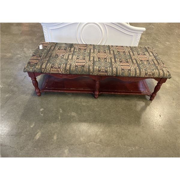 VINTAGE UPHOLSTERED BENCH