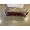 Image 1 : VINTAGE UPHOLSTERED BENCH