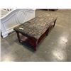 Image 2 : VINTAGE UPHOLSTERED BENCH