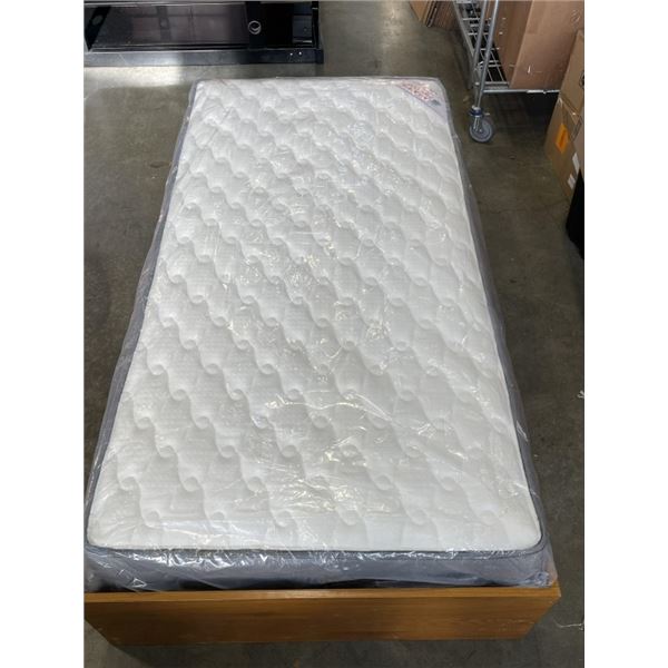 TWIN SIZE HYDRAULIC STORAGE BEDFRAME WITH NEW SINGLE MATTRESS