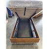 Image 4 : TWIN SIZE HYDRAULIC STORAGE BEDFRAME WITH NEW SINGLE MATTRESS