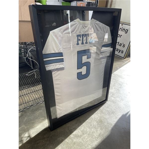 BLACK JERSEY DISPLAY CASE, 32 X 42 INCH