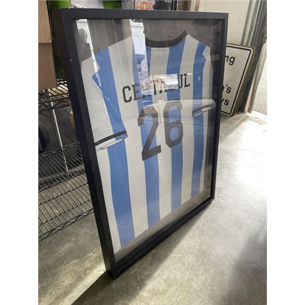 BLACK JERSEY DISPLAY CASE, 32 X 42 INCH