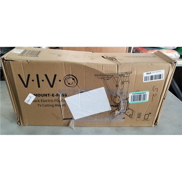 VIVO BLACK ELECTRIC FLIP DOWN CEILING TV MOUNT