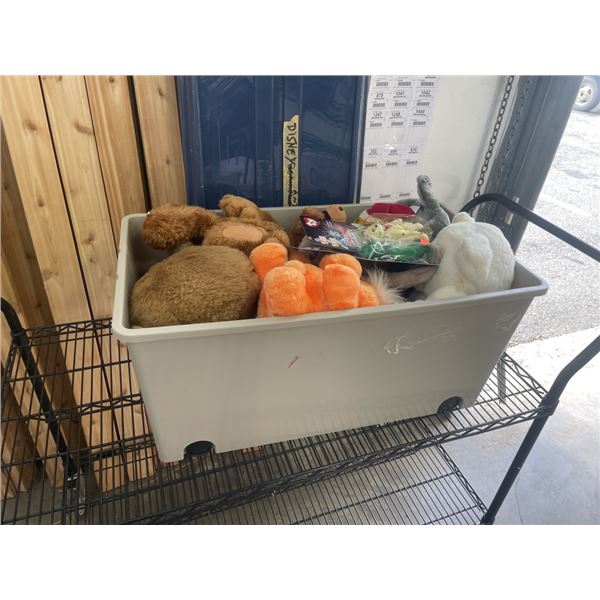LARGE TOTE OF NOSTALGIC STUFFED PLUSHIES