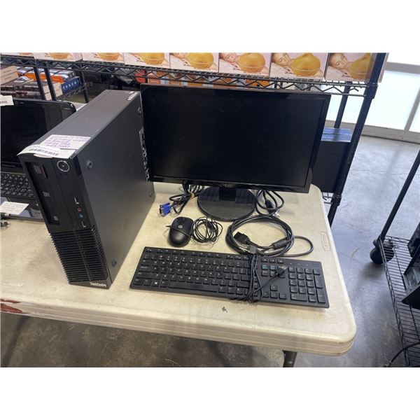 LENOVO THINKCENTRE I5 4TH GEN DESKTOP COMPUTER WITH WINDOWS 10 UPDATES, READY TO USE WITH MONITOR, K