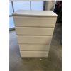 Image 1 : WHITE 5 DRAWER HIGHBOY DRESSER