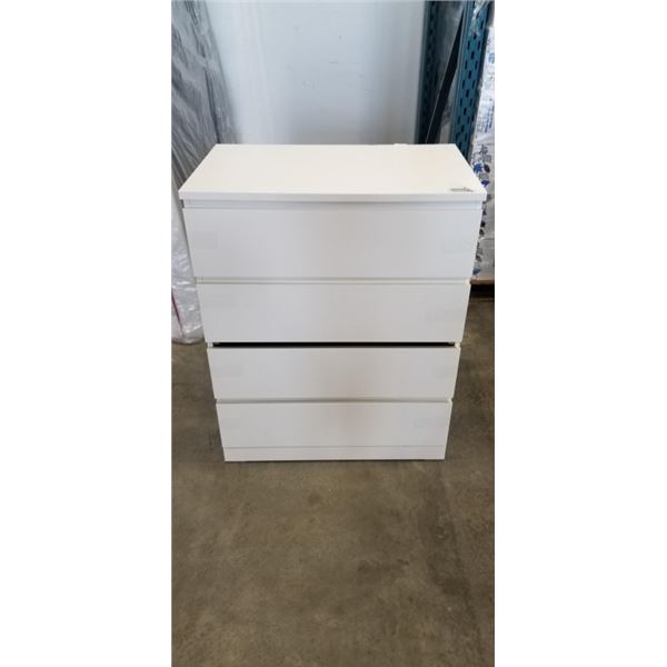 WHITE IKEA 4 DRAWER DRESSER