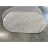 Image 2 : 3 AS NEW 48 INCH OVAL FLOOR MATTS