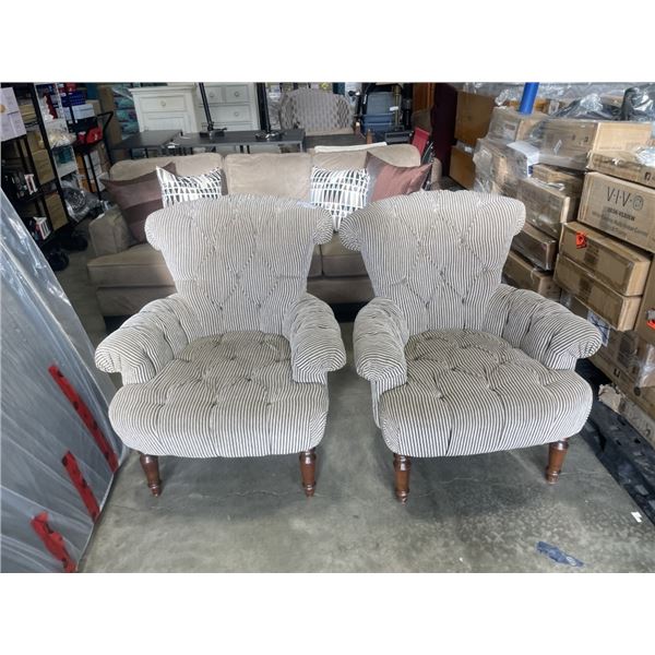 2 MODERN ACCENT CHAIRS