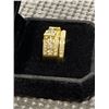Image 2 : NEW 14K GOLD PLATED 0.5CT SIMULATED DIAMOND (CZ) RING SET, SIZE 7