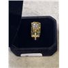 Image 3 : NEW 14K GOLD PLATED 1.0CT SIMULATED DIAMOND (CZ) MANS RING, RESIZEABLE