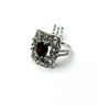 Image 3 : STERLING SILVER NATURAL GARNET (2.10CT) WITH CZ (0.40CT) RING, SIZE 8.5, W/A $460.00. GARNET IS THE 