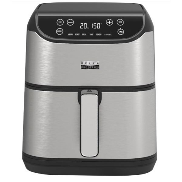 BELLA PRO 5.7L TOUCHSCREEN AIR FRYER - TESTED WORKING, RETAIL $219