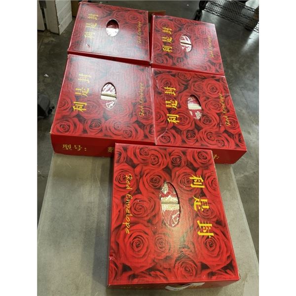5 CASES OF CHINESE NEW YEAR ENVELOPES
