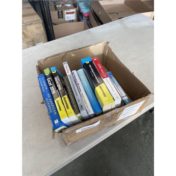 TRAY OF ASSORTED NEW BOOKS