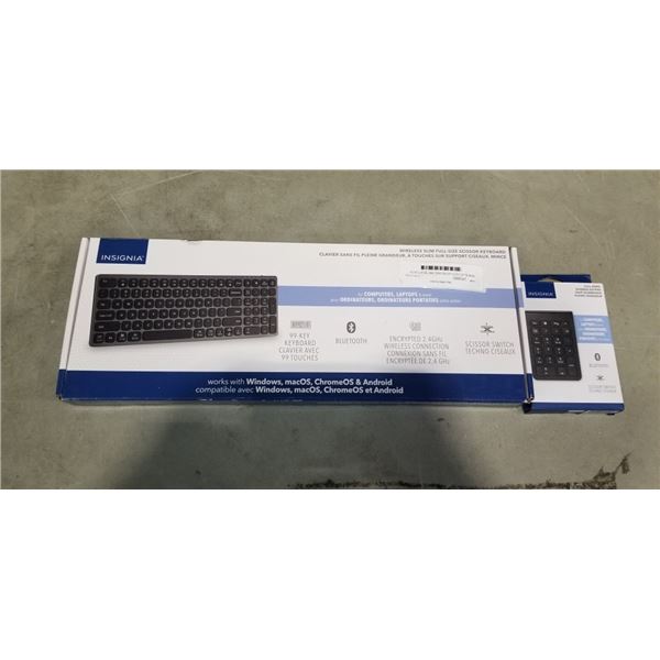 NEW BLUETOOTH KEYBOARD AND BLUETOOTH NUMPAD