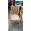 Image 3 : 2 BAMBOO ARM CHAIRS