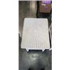 Image 3 : 2 WHITE WICKER SIDE TABLES