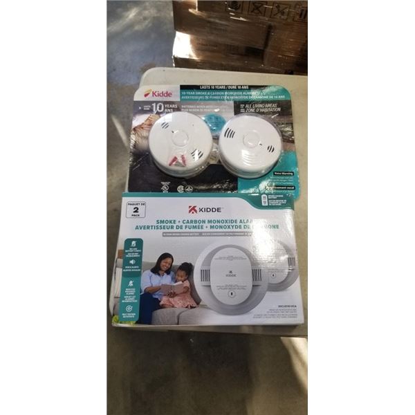 4 KIDDE SMOKE AND CARBON MONOXIDE ALARMS