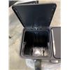 Image 2 : NEW STEP N SORT 70L 2 BIN STAINLESS GARBAGE CAN