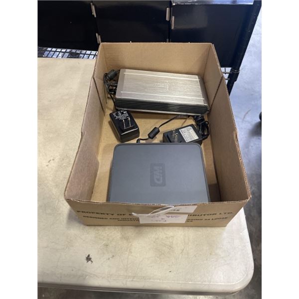 2 EXTERNAL HARD DRIVES, ONE IS WD