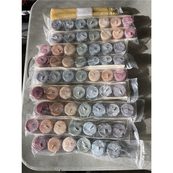 BOX OF ASSORTED CHAKRA BEESWAX CANDLES