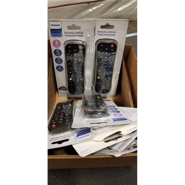 LARGE LOT OF ASSORTED PHILLIPS UNIVERSAL REMOTE CONTROLS