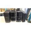 Image 1 : LENOVO, THINKCENTRE,  AND 2 HP COMPUTERS - FOR PARTS