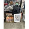 Image 1 : ZARA KIDS LEATHER JACKET AND 2 FRAMED PICTURES