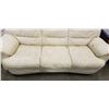 Image 2 : WHITE LEATHER SOFA