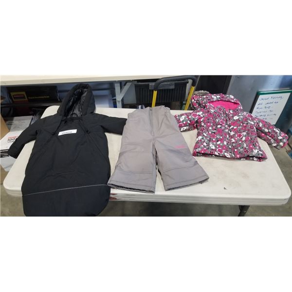 GIRLS 12M OSHKOSH SNOW SUIT AND 12M SNOWSACK