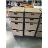 Image 1 : 2 WICKER 4 DRAWER ORGANIZERS