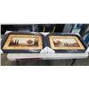 Image 1 : SET OF 2 FRAMED ART PRINTS 28"X22"