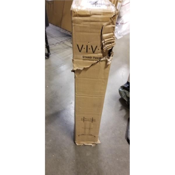 BLACK MOBILE TV CART