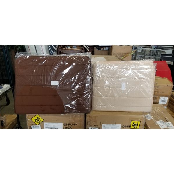 6 NEW SOFT MEMORY FOAM BATH MATTS, 3 ARE 19 X 31, 3 ARE 23 X 35