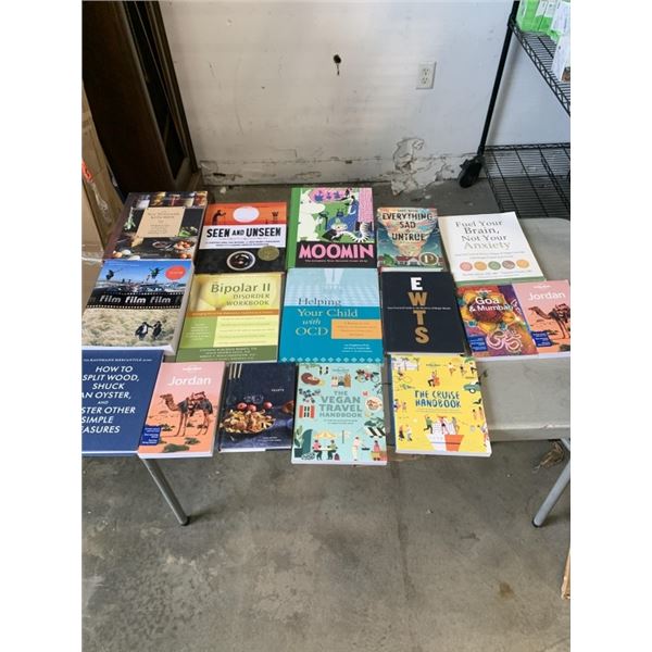 ASSORTED NEW HARD COVER BOOKS, APPROX 16